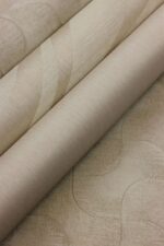 Graphical beige vinyl wallpaper on non-woven backing