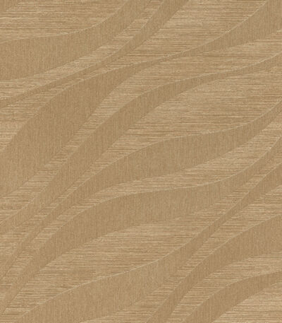 gold vinyl non-woven wallpaper with graphical pattern