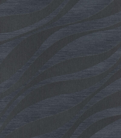 Blue non-woven vinyl wallpaper with graphical design
