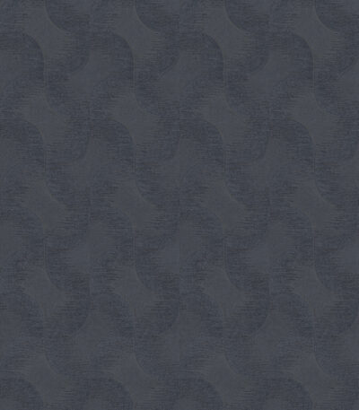Blue vinyl non-woven wallpaper with graphical pattern