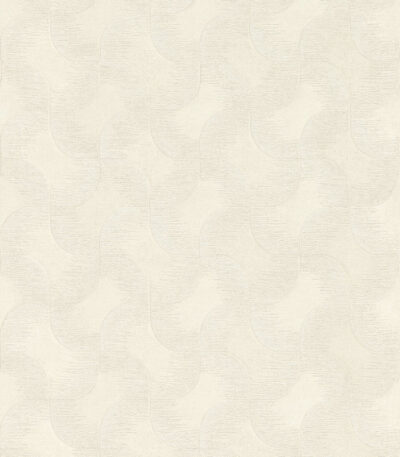 White vinyl non-woven wallpaper with graphical pattern