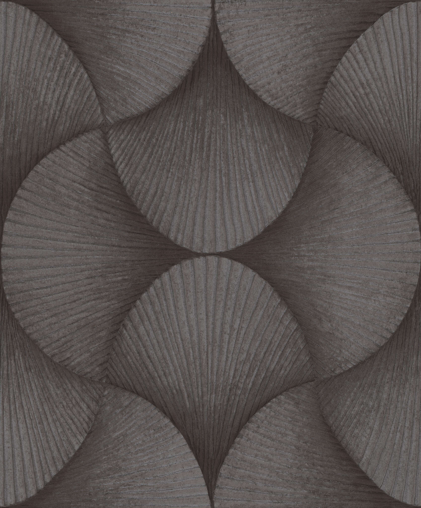 10-608250_1 Grey vinyl non-woven wallpaper with graphical pattern