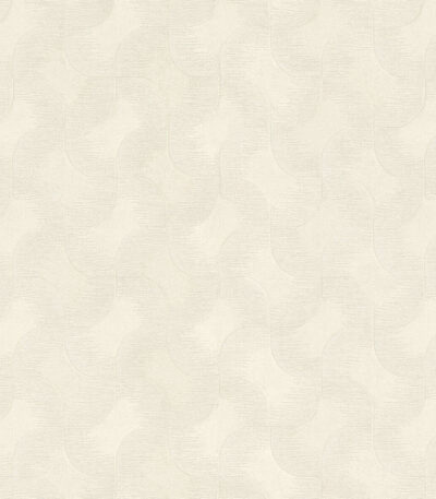 White vinyl non-woven wallpaper with graphical pattern