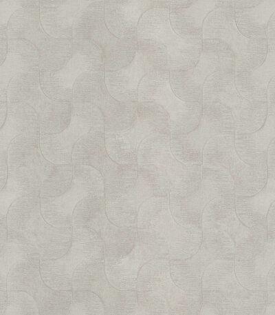 Grey non-woven vinyl wallpaper with graphical pattern