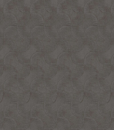 grey vinyl non-woven wallpaper with graphical pattern