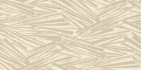 Beige vinyl non-woven wallpaper with graphical pattern