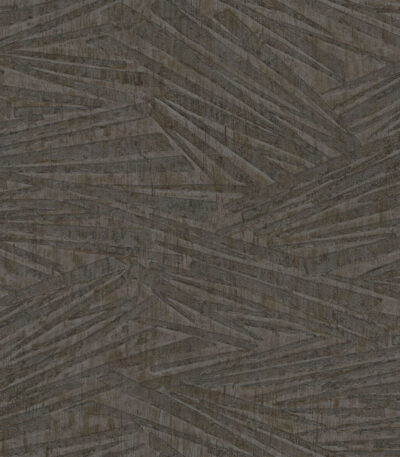 Grey vinyl non-woven wallpaper with graphical pattern