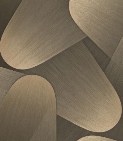 Gold vinyl wallpaper on non-woven backing with pattern