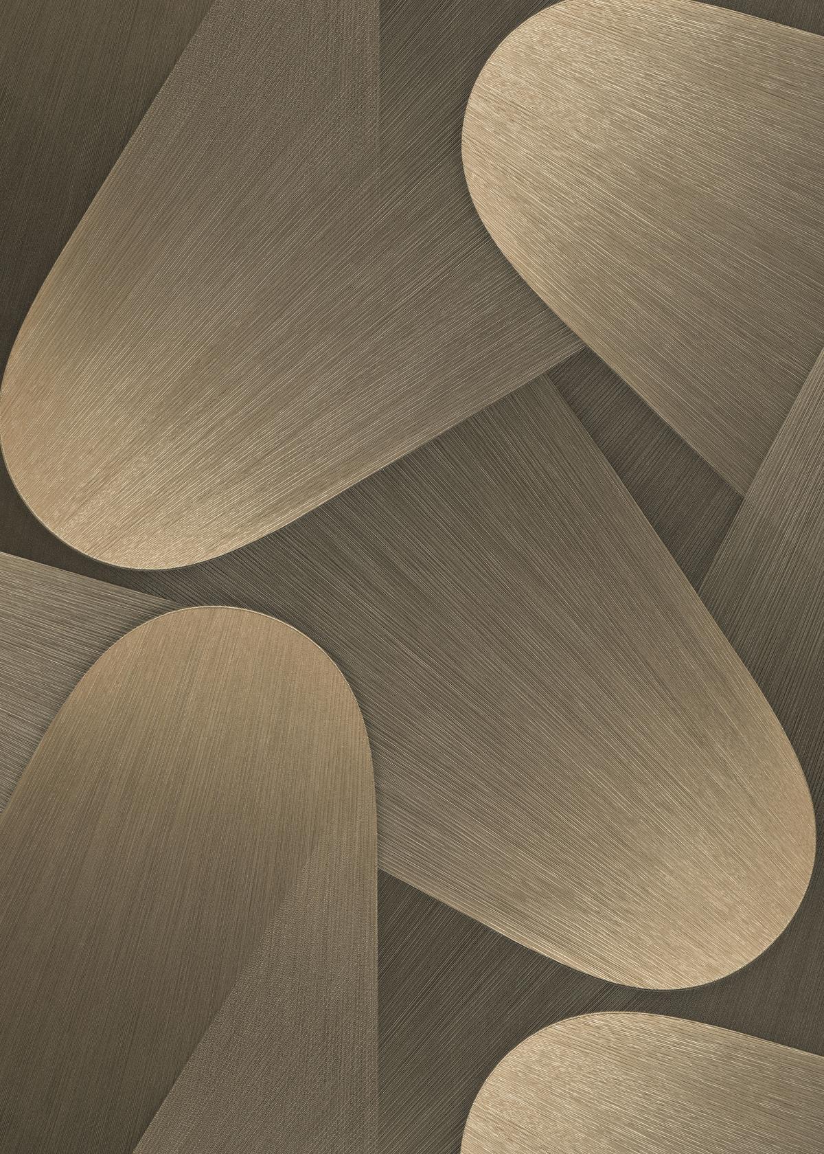 10423-15_1 Gold vinyl wallpaper on non-woven backing with pattern