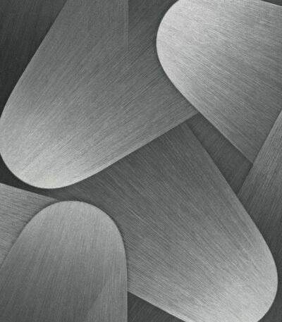 Gray vinyl wallpaper with pattern on non-woven backing