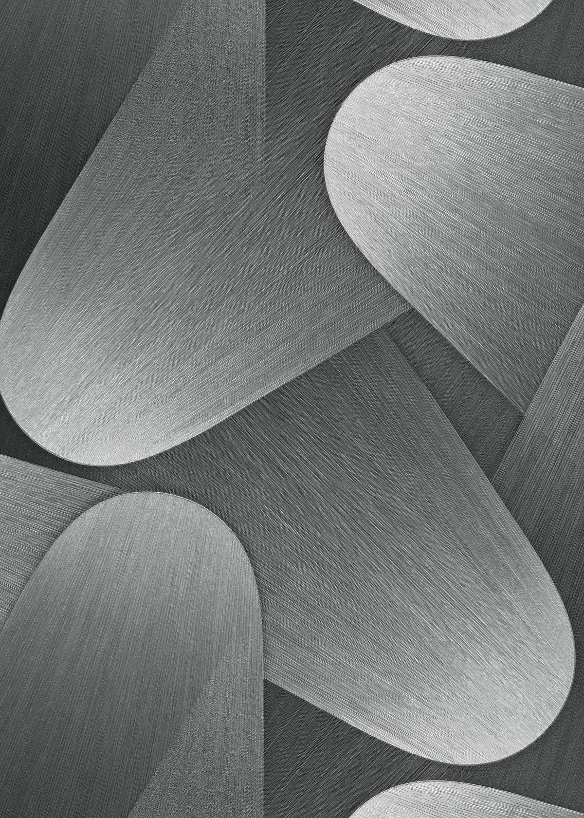 10423-29_1 Gray vinyl wallpaper with pattern on non-woven backing