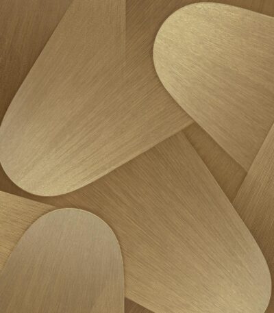 Gold vinyl wallpaper with non-woven backing