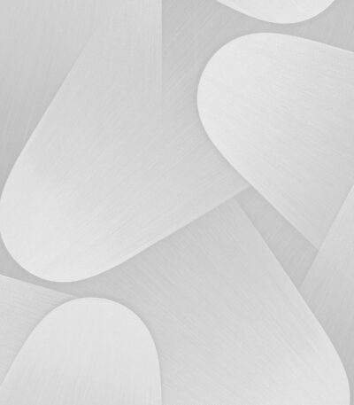 White vinyl non-woven wallpaper with pattern motifs