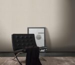 Non-woven vinyl wallpaper in beige tone