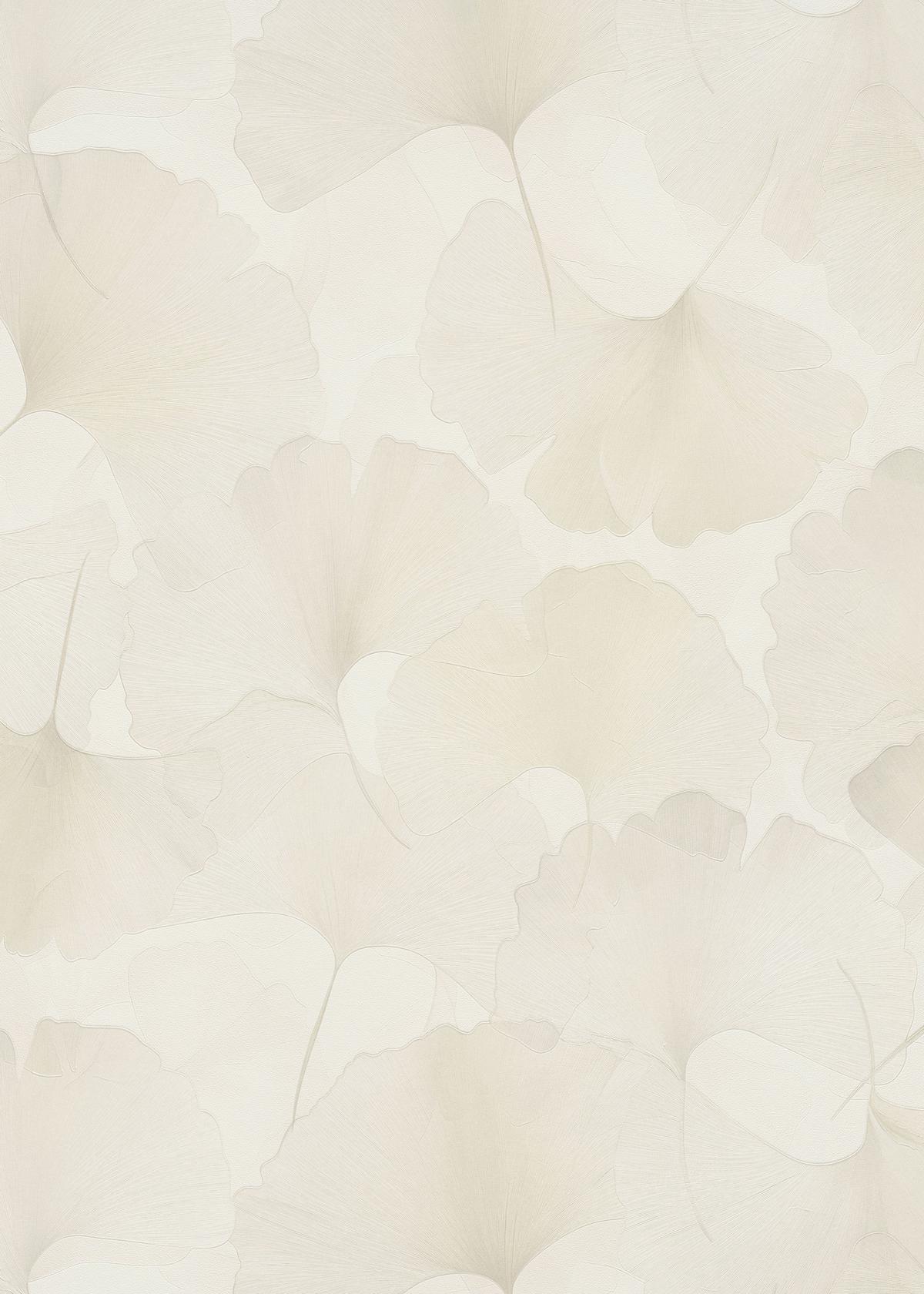 10470-14_1 Cream vinyl non-woven wallpaper with pattern motifs