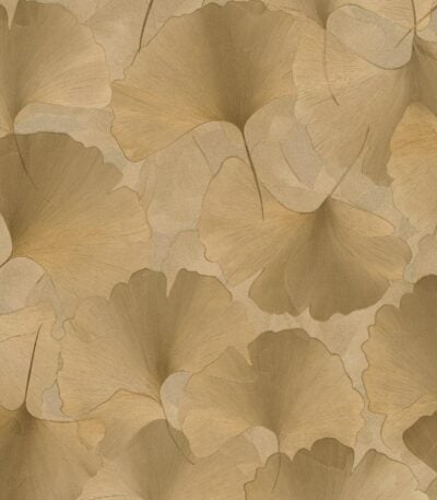 Gold vinyl wallpaper on non-woven backing with pattern