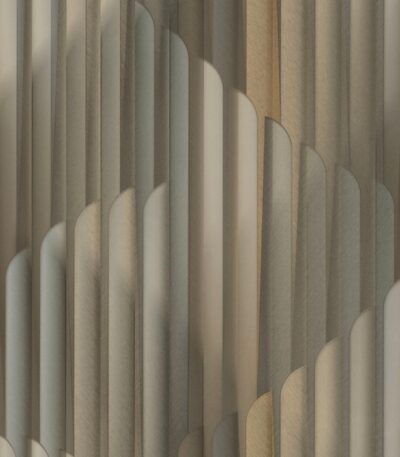 Gold vinyl wallpaper with non-woven backing pattern