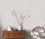 Non-woven cream textured vinyl wallpaper