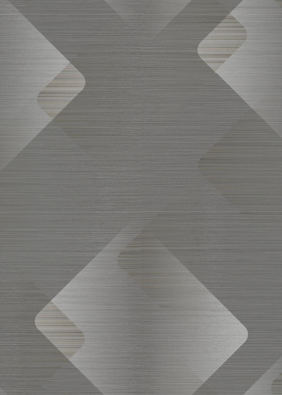10479-47_1 Gray non-woven vinyl wallpaper with pattern motifs