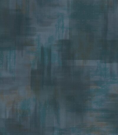 Blue vinyl non-woven wallpaper with subtle pattern