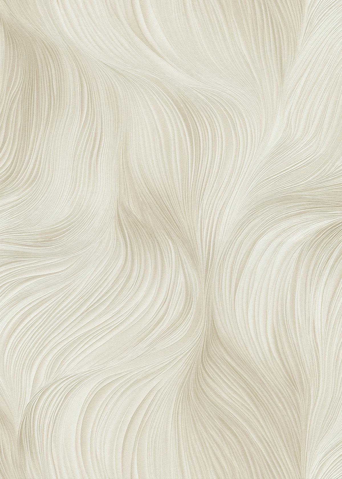 10522-02_1 Beige vinyl wallpaper on non-woven backing with pattern