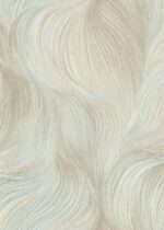 Turquoise vinyl wallpaper on non-woven backing