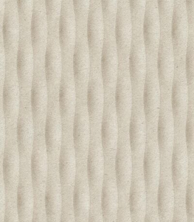 Beige vinyl wallpaper with non-woven backing and pattern