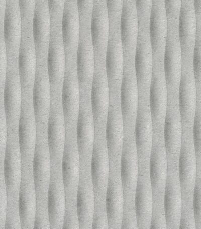 Gray vinyl non-woven wallpaper with patterned motifs