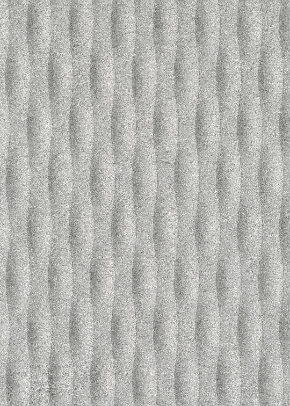 10523-31_1 Gray vinyl non-woven wallpaper with patterned motifs