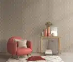 Vinyl wallpaper in brown with patterned design
