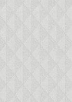 Gray vinyl non-woven wallpaper with pattern motifs