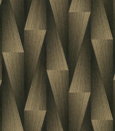 Brown vinyl non-woven wallpaper with pattern