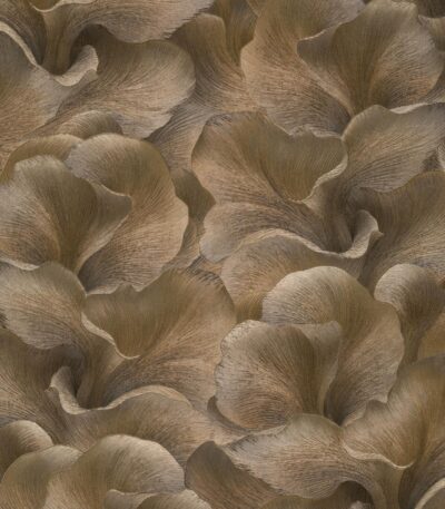 Brown vinyl wallpaper on non-woven backing with pattern