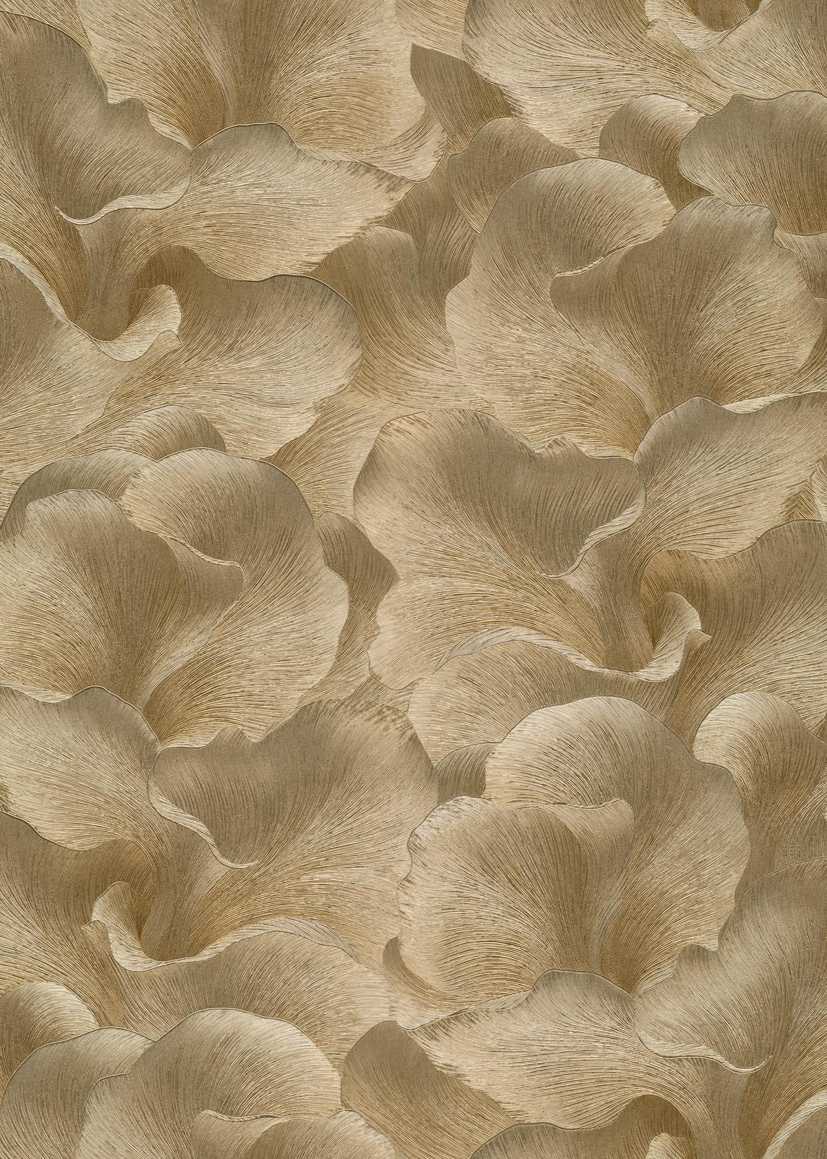 10527-30_1 Gold vinyl wallpaper with non-woven backing and pattern