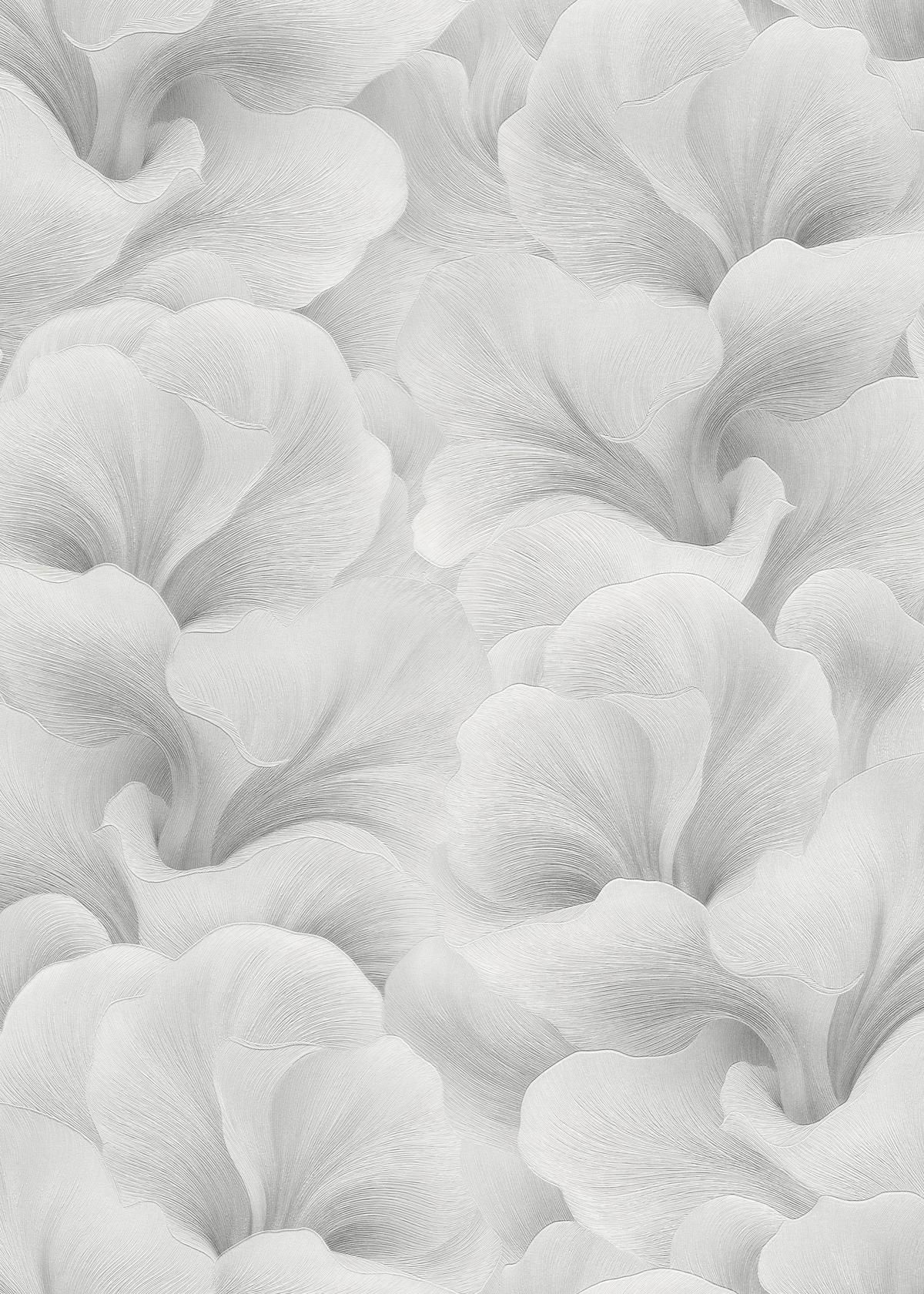 10527-31_1 Gray vinyl wallpaper with non-woven backing and pattern