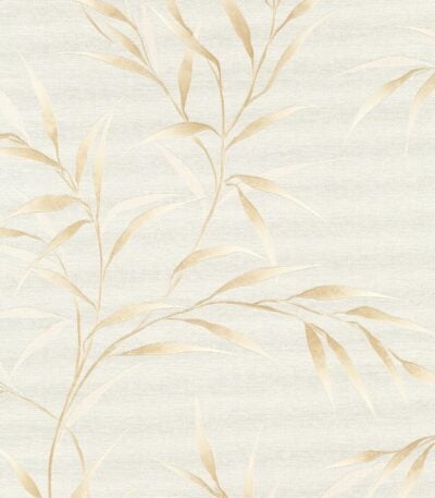 Beige vinyl wallpaper on non-woven backing with pattern