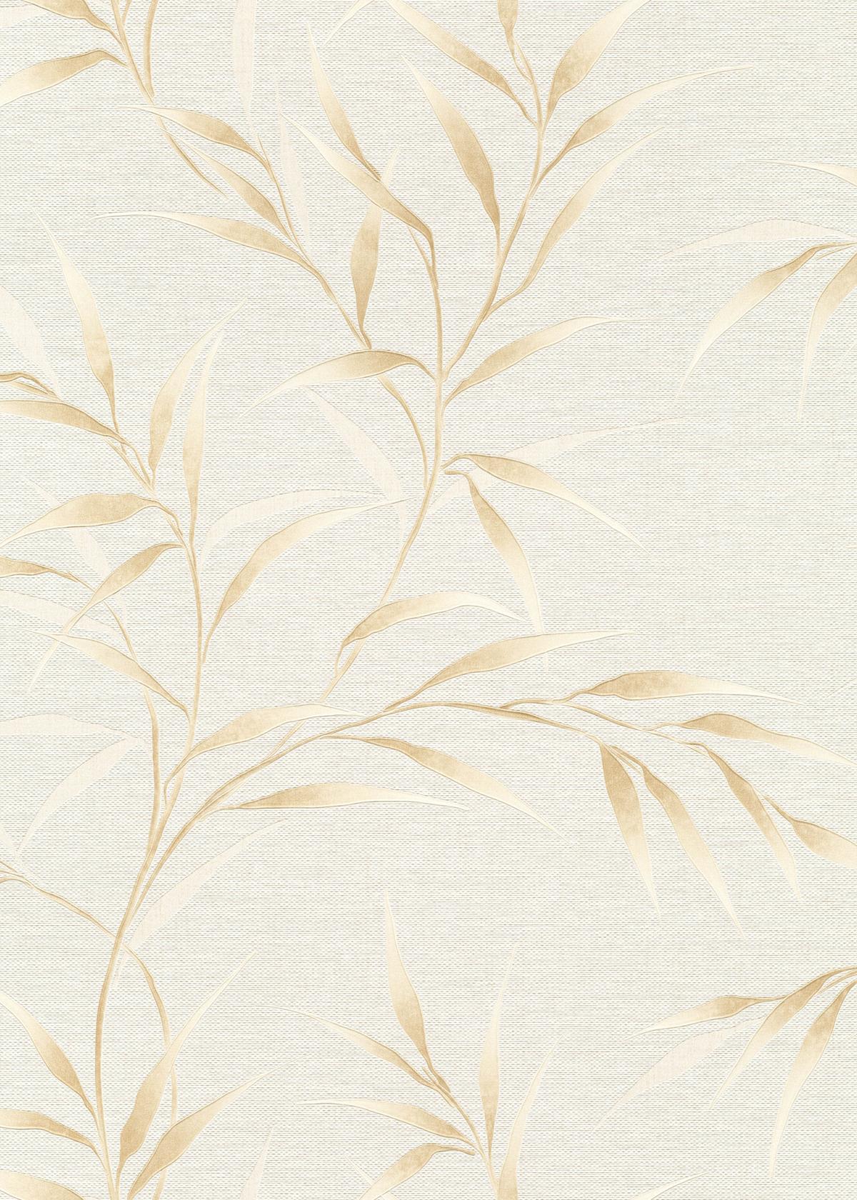 10528-02_1 Beige vinyl wallpaper on non-woven backing with pattern