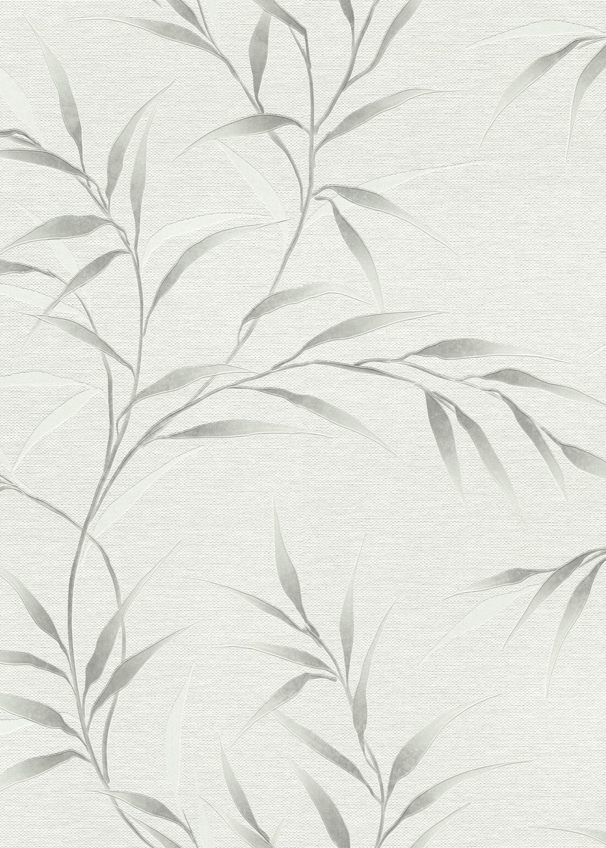 10528-31_1 Gray non-woven vinyl wallpaper with pattern motifs