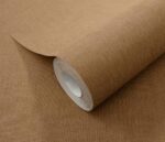 Washable brown vinyl wallpaper on non-woven material