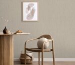 Vinyl wallpaper with non-woven backing taupe shade