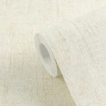 Beige non-woven vinyl wallpaper with classic pattern