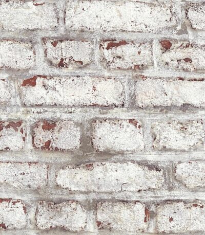 White non-woven vinyl wallpaper with subtle pattern