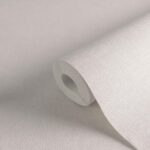 Non-woven vinyl wallpaper in creme tone