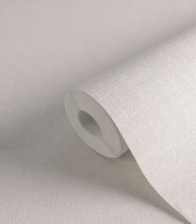 Non-woven vinyl wallpaper in creme tone