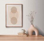 Subtle creme non-woven wallpaper textured surface