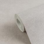 Grey non-woven vinyl wallpaper with modern pattern