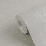 Grey non-woven wallpaper with vinyl surface