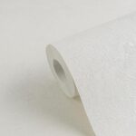 White non-woven wallpaper with vinyl surface
