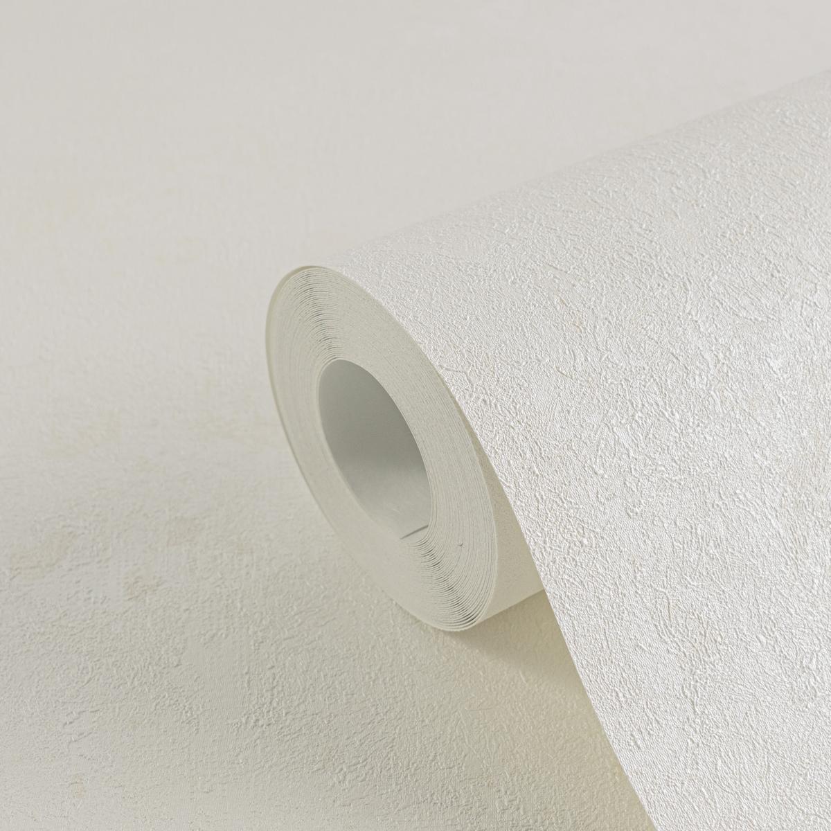 369248_1 White non-woven vinyl wallpaper with modern design