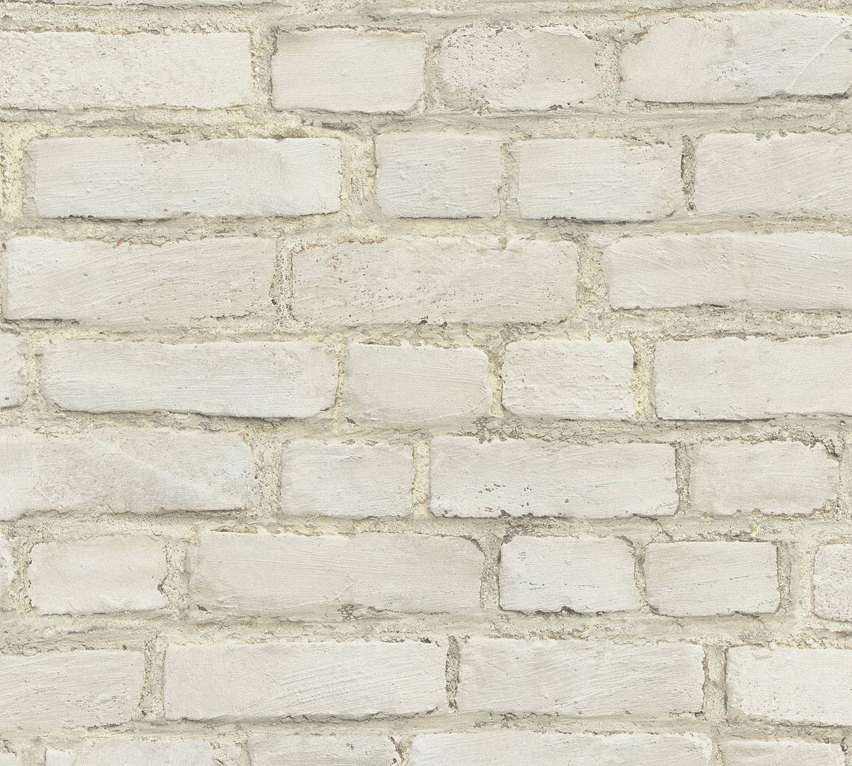 374141_1 Gray non-woven vinyl wallpaper with modern pattern